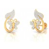 Butterfly And Leaf Stone Stud
